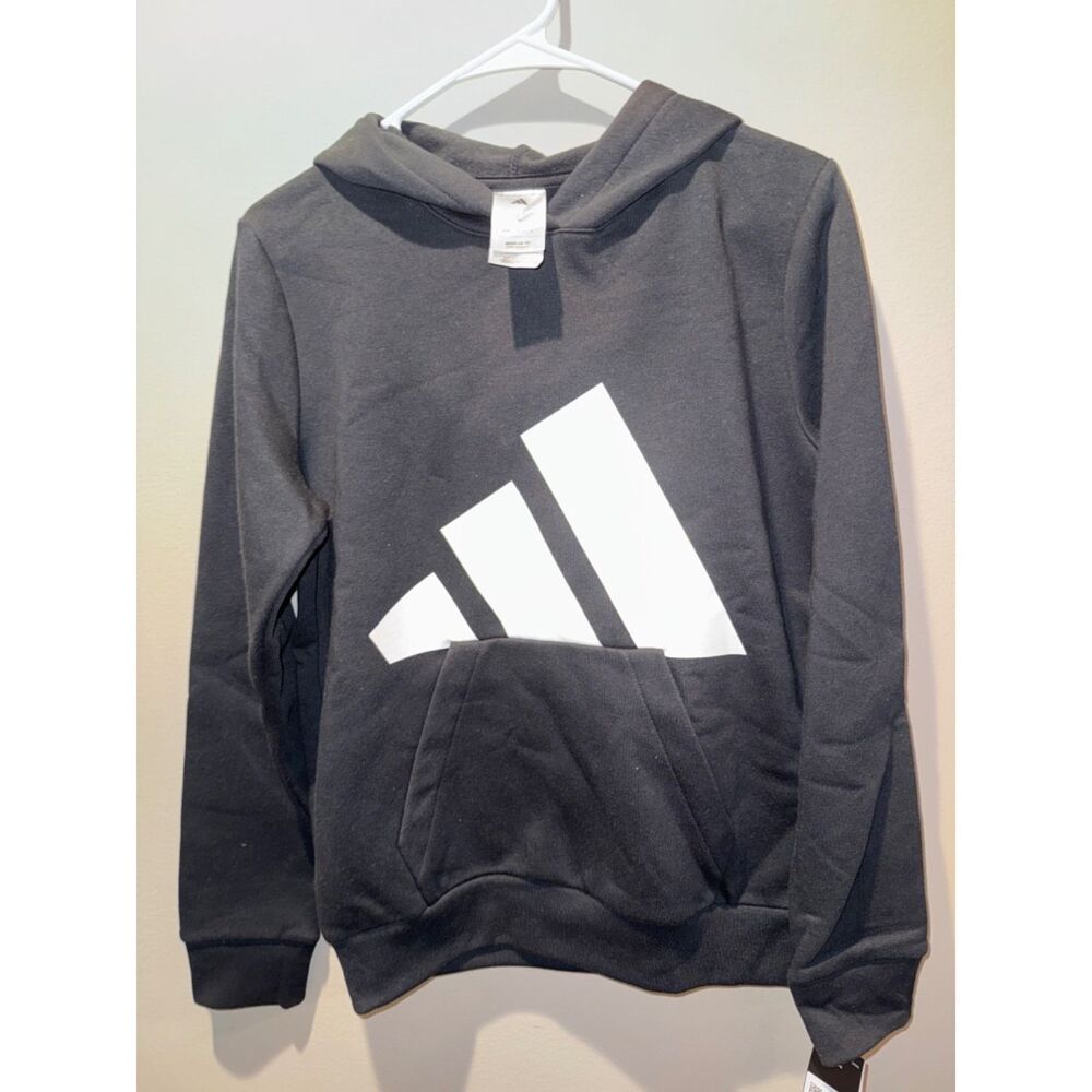 Adidas Sportswear Future Icons 3-Stripes Hoodie Black Logo Pullover Size (81)